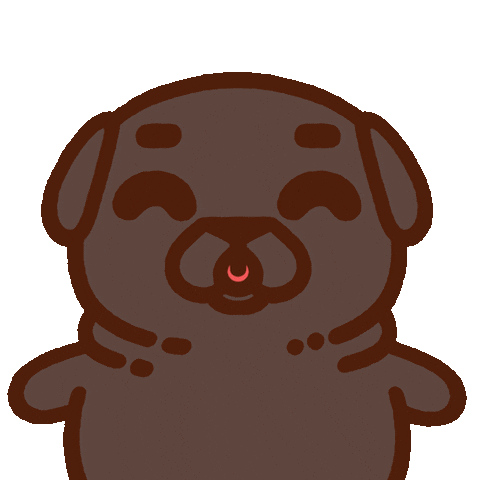Nodding Yes Sticker by Puglie Pug