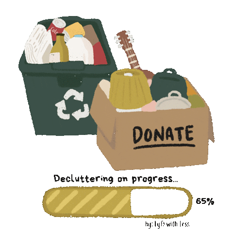 Less Is More Sustainability Sticker by LYFE WITH LESS