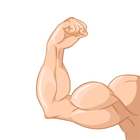 Pump Bicep Sticker by EVL Nutrition