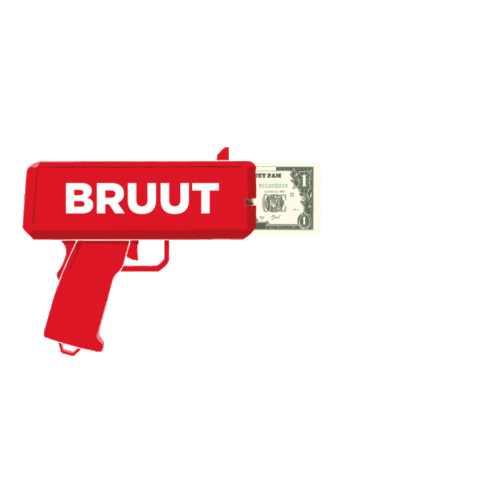 Cash Dollar Sticker by Bruut