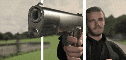 hold up gun GIF by Morphin