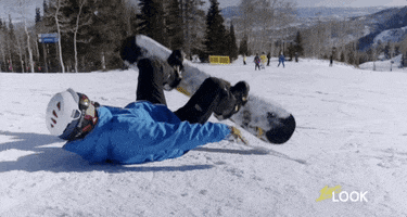 snowboarding give up GIF by 1st Look