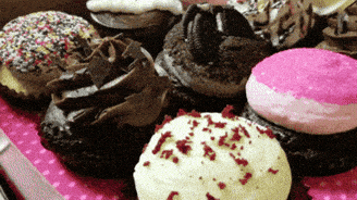 red velvet eating GIF by Brimstone (The Grindhouse Radio, Hound Comics)