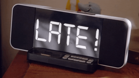 Running Late Alarm Clock GIF by truTV’s Adam Ruins Everything
