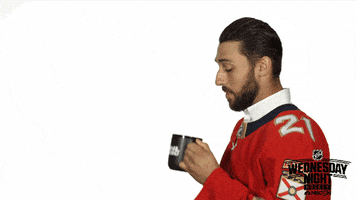 sipping florida panthers GIF by NHL on NBC Sports