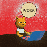 Cat I Dont Want To Work GIF