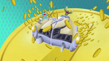 happy make it rain GIF by Oggy and the Cockroaches