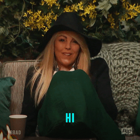celebrity big brother hello GIF by Big Brother After Dark