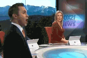 Tv News Wow GIF