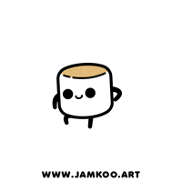 Happy Marshmallow GIF by JAMKOO