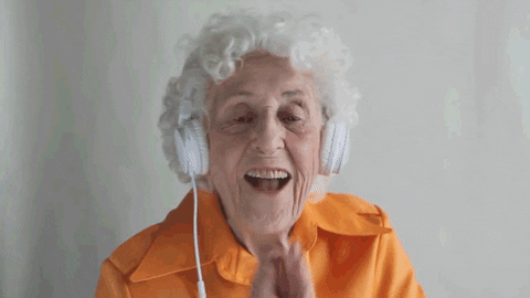 Old Woman Yes GIF