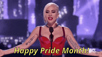 Lady Gaga Reaction GIF by MTV Movie & TV Awards