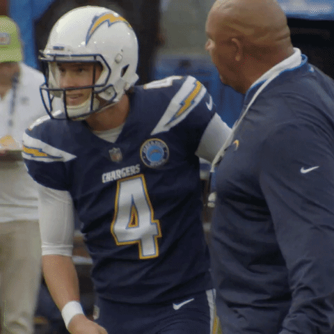 Happy Football GIF by Los Angeles Chargers