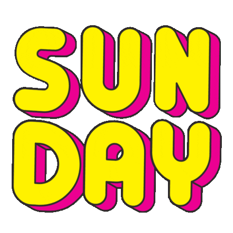 Sunday Sticker by Dagon Collective