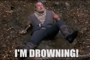 Drowning Drama Queen GIF