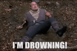 Drowning Drama Queen GIF