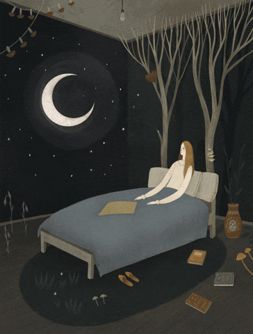 Good Night GIF by Alexandra Dvornikova - Find & Share on GIPHY