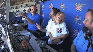 chicago cubs laughing GIF by NBC Sports Chicago