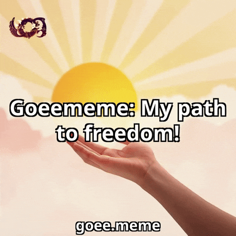 Sun Freedom GIF by Goeememe