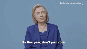 voting hillary clinton GIF by Swing Left