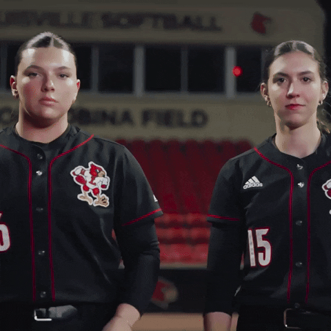 Softball Duo GIF by Louisville Cardinals
