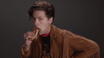Cole Sprouse Burger GIF
