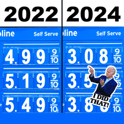 Biden I did that 2022 vs 2024 gas prices