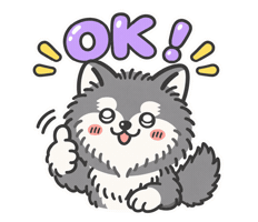 Dog Ok Sticker