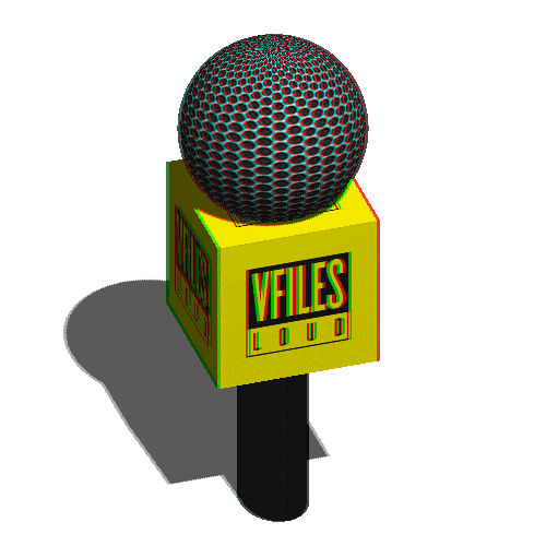 Microphone 12Mercer Sticker by VFILES