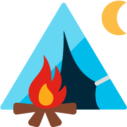 Night Camping Sticker by Cisco Eng-emojis for iOS & Android | GIPHY