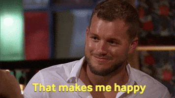 that makes me happy colton underwood GIF by The Bachelor