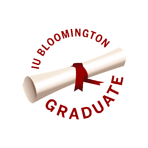 Iu Bloomington Graduation Sticker by Indiana University Bloomington