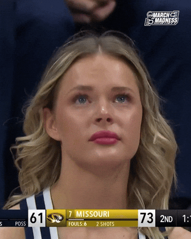 Sad College Hoops GIF by NCAA March Madness