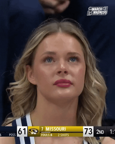 Sad College Hoops GIF by NCAA March Madness