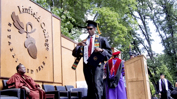 graduation commencement GIF by Linfield College