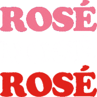 Rose Rosã© Sticker by Le Goût De Cannes