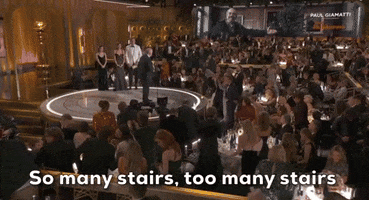 Paul Giamatti Stairs GIF by Golden Globes
