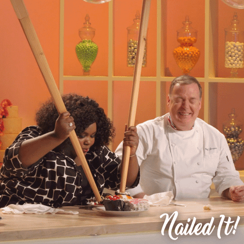 Nicole Byer Chopsticks GIF by NailedIt - Find & Share on GIPHY