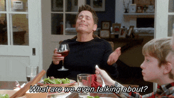what are we talking about? fox tv GIF by The Grinder