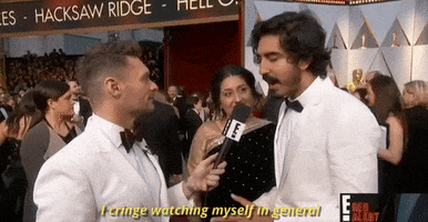 I Cringe Watching Myself In General Academy Awards GIF by E!