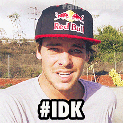 no idea whatever GIF by Red Bull