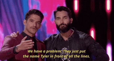 they just put the name tyler in front of all the lines GIF by FOX Teen Choice