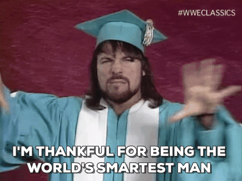 Smart Lanny Poffo GIF - Find & Share on GIPHY
