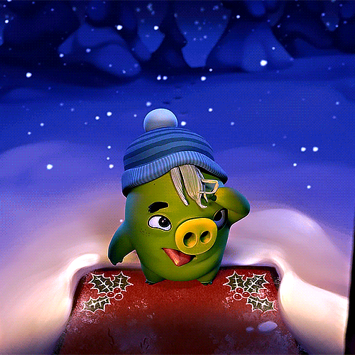 christmas winter GIF by Angry Birds