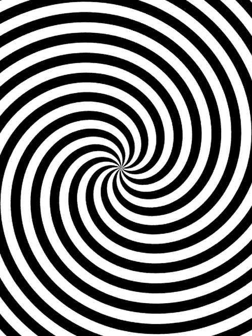 hypnotic black and white GIF