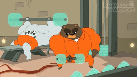Bear Gym GIF by Cartoon Hangover - Find & Share on GIPHY