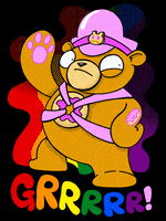 teddy bear gay GIF by Phil Corbett