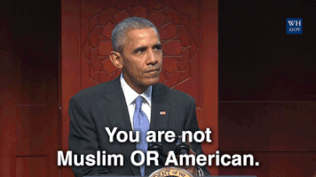 you are not muslim or american barack obama GIF by Obama