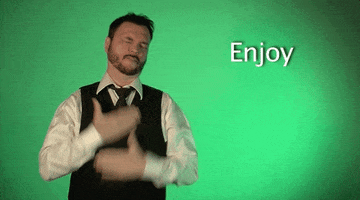 sign language enjoy GIF by Sign with Robert