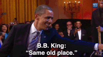 bb king singing GIF by Obama